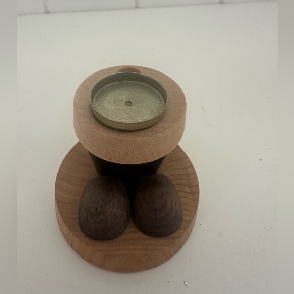 Shepard German incense wooden smoking man. 7.5” high. - Picture 7 of 8